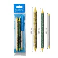 Rice paper blending stump set for sketching including three varied tool lengths - S/M/L 3pcs Floral Pattern Set