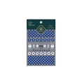 Adesivi per unghie FANSIDE FS-016 con motivi a margherite e scacchi bianchi e blu - Stile Cuore Margherita Blu Klein (FS-016)