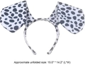 Dalmatian spotted dog ears headband for costumes with a 15.0 x 14.2 inch unfolded size - Dalmatian Headband