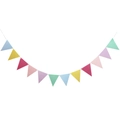 Colorful triangular paper bunting flags for birthday party and school classroom decoration - Ins Style Macaron Triangle Bunting