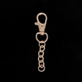Detalle de cierre de langosta en oro rosa con cadena para accesorios de bolsos DIY - Estilo C / Dorado