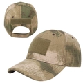 Detalle de gorra táctica de camuflaje con parches de velcro y correa ajustable posterior - Camuflaje de Jungla