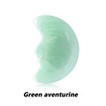 Hand-carved green aventurine crescent moon crystal with a detailed face engraving - Green Aventurine / 20*30mm