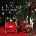 Christmas reindeer gift bag with green velvet handles and warm LED fairy lights - Reindeer Handheld Folding Box 2pcs
