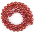 Polished natural red carnelian round bead strands for DIY jewelry making and crafts - Grade A Red Agate / 4mm/1 Piece Approximately 90 Pieces/10g