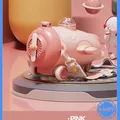 Pink airplane-shaped children's water bottle with adjustable strap and cute rabbit pilot - Tritan Material / Pink Airplane (500ml)
