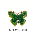 Vintage green crystal butterfly brooch with emerald rhinestones in a 6.8CM*5.3CM size - Butterfly Green (KC0154-1)