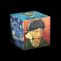 3x3 puzzelkubus met Vincent van Gogh kunstopdrukken en soepel draaiende blokken - Van Gogh - Sterrennacht Gat Versie 3x3