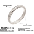 Silver stretch stainless steel bracelet with flexible industrial links in silver finish - 1.2cm Wide / Steel