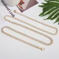 Sparkling gold rhinestone waist chain with four-row crystals and lobster clasp closure - Gold