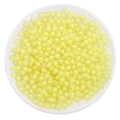 Perles en acrylique jaune transparent pour colliers DIY et accessoires de téléphone - Diamètre 8mm-30g/Paquet-Environ 110pcs / Perles rondes jaunes transparentes