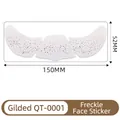 Adesivi per viso lentiggini metalliche dorate con stelle impermeabili 150x52mm - Cerotto per il viso con lentiggini dorate(QT-0001)