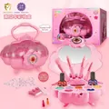 Kit maquillage enfant lavable en forme de carrosse citrouille avec accessoires - 1009【étui À Cosmétiques Shell Elf】/24 Boîtes