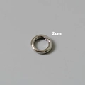 Anillo de resorte de metal plateado para bolsos de 2 cm con acabado pulido liso - 2cm / Anillo en O de Resorte Plateado (2cm)