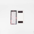 Magnetic floral notepad with dark flower patterns and dual magnets for fridge display - Night Fireworks Floral