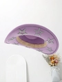 Detail of purple felt cowboy hat with silver glitter stars and minimalist props - Dark Violet