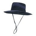 Cappello da sole impermeabile blu navy e nero con ricamo sportivo per pesca all'aria aperta - Blu Navy (9233)