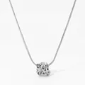 Irregular silver molten pendant on a delicate snake chain with a fluid metal texture - Silver Style (D1271)