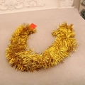 Guirlande de Noël dorée de 180cm avec paillettes flocon de neige pour décoration de sapin - Style Simple / Doré