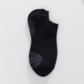 Calzini da yoga neri antiscivolo con grip in silicone per pilates e ginnastica - Nero