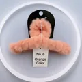 Grande pince à cheveux en peluche de 14 cm en fausse fourrure de lapin orange douce - 6# Peluche Orange 14CM
