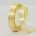 Light yellow satin ribbon roll with 1.5cm width for gift wrapping and wedding decor - Light Gold