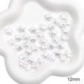 Weiße sternförmige ABS-Perlen 12mm für DIY handgefertigten Schmuck und Ketten - Stil 44 Fünfzackiger Stern ca. 12mm Weiß 10 Stk./Packung