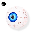 Palloncino occhio 4D realistico con vene rosse e iride blu per decorazioni Halloween - Bulbo Oculare Blu 4D