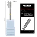 XF-grade diamond nail drill bit PG-03 for fine cuticle removal and manicures - PG-03 Extra Fine-Oval Cylinder