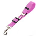 Cintura di sicurezza regolabile rosa brillante in nylon per cani di piccola e grande taglia - 47-70*2.5cm / Rosa Rossa