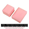 Pink matte LED jewelry ring and pendant box set with a minimalist flip-top design - Premium - Ring Box / Pink