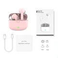 Roze A12 Pro draadloze oordopjes met oplaadcase en extra oordopjes set - A12 PRO Roze