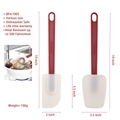 Set di spatole in silicone resistente fino a 500F con dettagli sul materiale senza BPA - Set di spatola e cucchiaio da 10 pollici 2 pezzi / Rosso Bianco