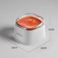 Fontanella automatica per gatti e cani con design bicolore bianco e arancione vivace - Bianco Arancione