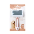 Zupfbürste für Hunde und Katzen in Pink und Weiß, originalverpackte Tierhaarbürste - 97501 / Rosa