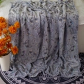 Gray flannel game blanket with controller icons and Ready Go glow in the dark text - Game Console / 100*150cm