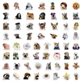 Funny dog meme stickers featuring various breeds for laptops and water bottles - Trendy Funny Dog Stickers 60Pcs