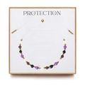 Amethyst + Tiger Eye + PROTECTION Card Style B
