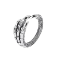 Vintage verstellbarer Drachenkrallen-Ring in Antiksilber-Optik mit Skelett-Metall-Details - Einstellbar Offen / Silber