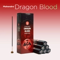Mahendra Dragon Blood incense sticks set with rectangular box and hexagonal packs - Dragon's Blood