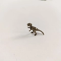 Statuina in miniatura T-Rex in bronzo vintage per micro paesaggi e decorazioni - Carcharodontosaurus