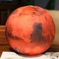 3D Mars sphere plush pillow with realistic red surface texture for room decor - Small 17cm / Mars
