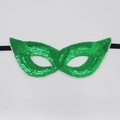 Groene Pailletten Masker Masquerade Feest Kostuum Oogmasker Halloween Festival Accessoire - Pailletten-groen