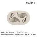 Swan shaped gray silicone mold for DIY cake decorating and chocolate fondant crafts - Flamingo (Gray)
