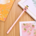 Pink neutral pen with 3D cute cartoon girl doll topper for creative student stationery - Light Pink Cute Princess