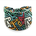 Colorful mandala pattern wide elastic headband for women with bohemian geometric design - Style 47