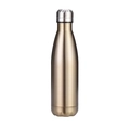 Glossy golden double-layer stainless steel cola bottle thermos with silver cap on white background - 500ml / Gold