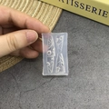 Vista detallada del molde de silicona transparente para uñas con 4 diseños florales - 088-Flor de tulipán