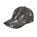 Casquette de baseball noire unisexe avec imprimé graffiti argenté et visière courbée - M (56-58cm) / Noir