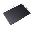 Rectangle black slate serving tray with natural texture, 40x30cm 16-inch wide edge design - Thick Rectangular 40*30cm